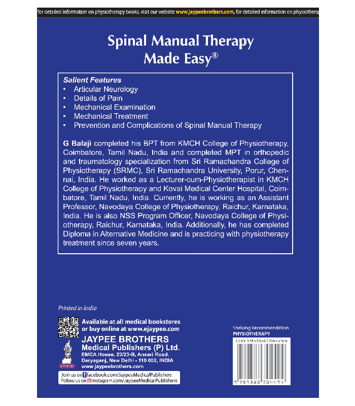 Spinal Manual Therapy Made Easy