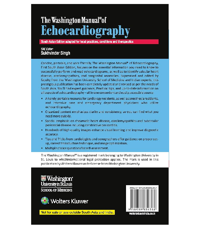 The Washington Manual Of Echocardiography