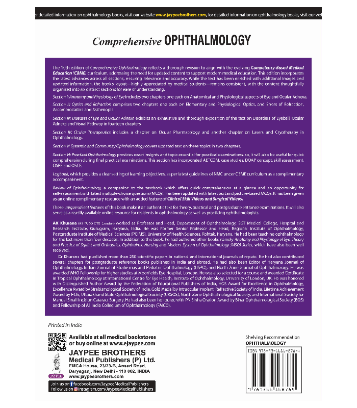 Comprehensive Ophthalmology Including Practical Manual