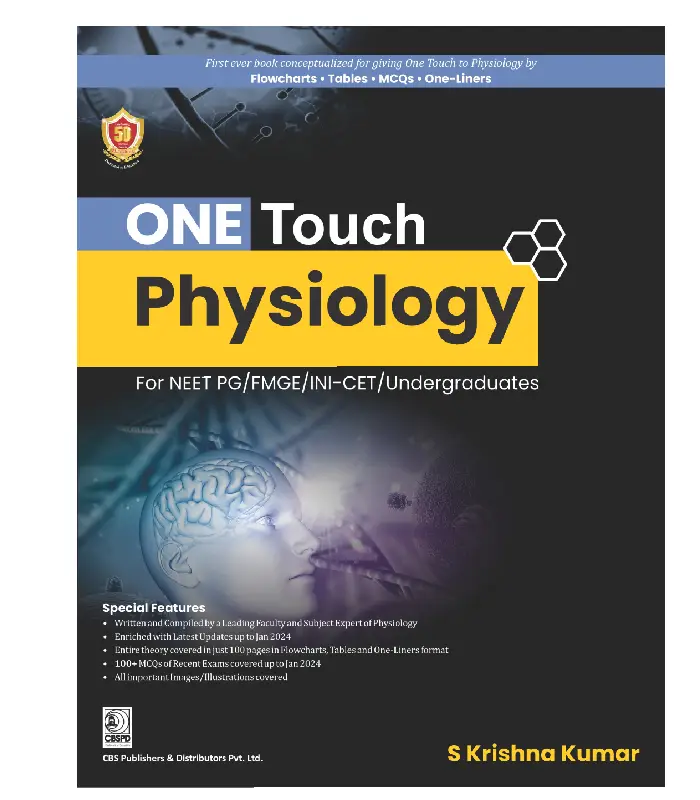 One Touch Physiology For Neet Pg Fmge Nin-Cet Undergraduates