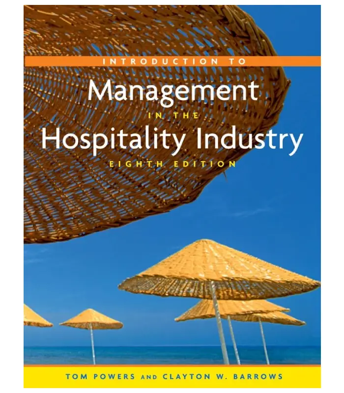 Introduction to Management in the Hospitality Industry 8Ed